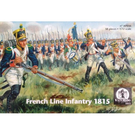 Figurine Français Infanterie de Ligne 1815 x 58 pièces