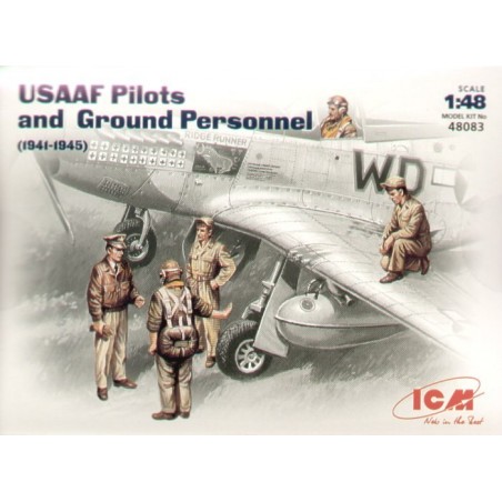 Figurines historiques Figurines de pilotes/Personnel au sol de l'USAAF 1941/45