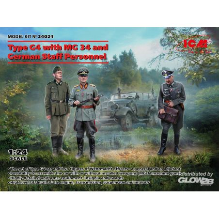 Figurine  Type G4 with MG 34 and German Staff Personnel