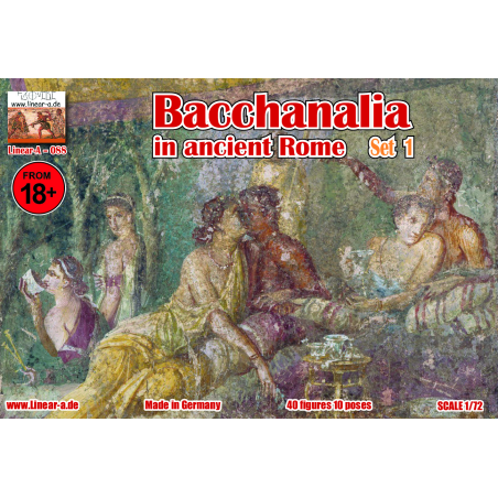Figurine  Bacchanalia in ancient Rome Set 1