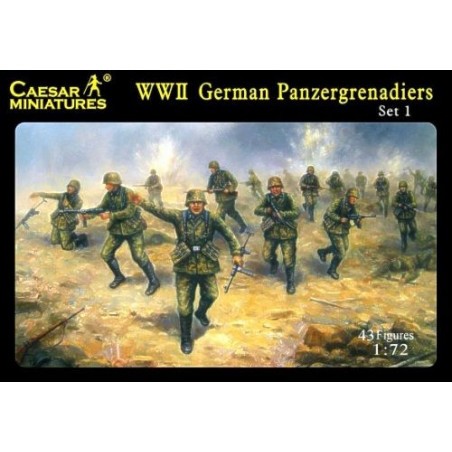 Figurines historiques Panzergrenadiers allemand de la 2ème GM