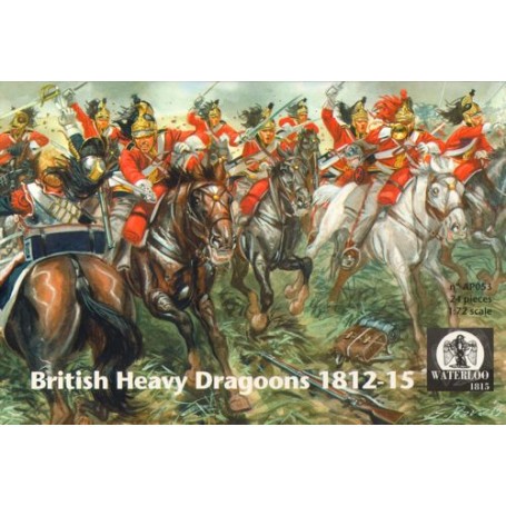 Figurine Colombie lourd Dragoons 1812-1815 (12 chevaux et 12 chiffres Dragoon)